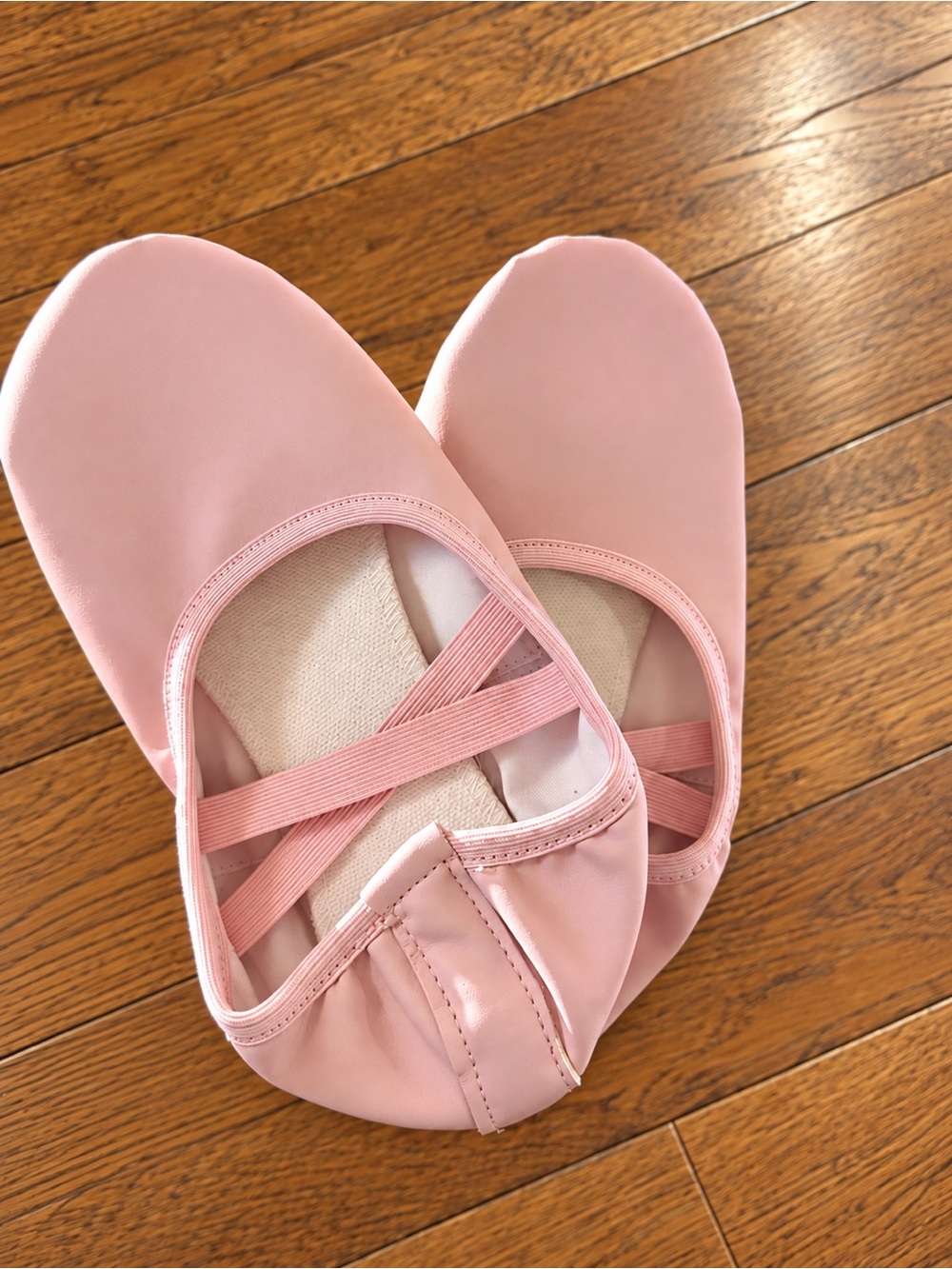 Miss Fiona’s Pink Ballet Flats with Cross Elastic Straps Size 6 or EU 36